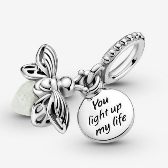 Pandora Glow-in-the-Dark Firefly Dangle Charm - Picture 9 of 10